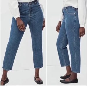 Everlane The Curvy '90s Cheeky Straight Jean Button Fly High Rise 29 / 8